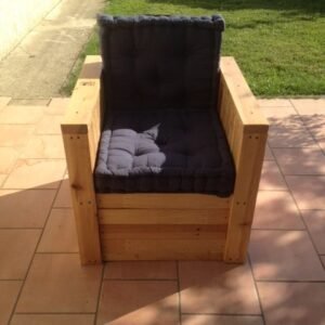 Silla de Madera para Exterior - Estilo Rústico